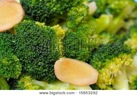 Macro di Broccoli verdi