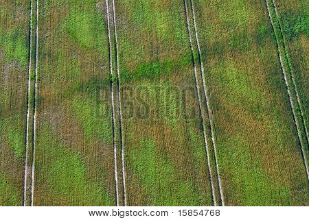 Aerial View Of Green Field