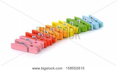 Colorful clothes pin or Colorful clothes peg