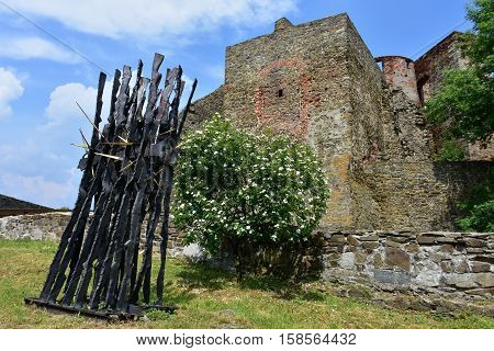 The castle Helfstyn in Czech republic in Europe