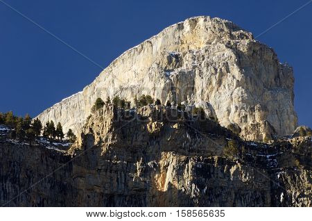 Gallinero wall, Ordesa National Park, Pyrenees, Huesca, Aragon, Spain