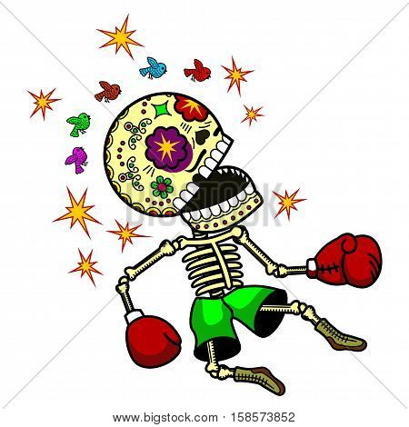 Vector Illustration Of Skeletons