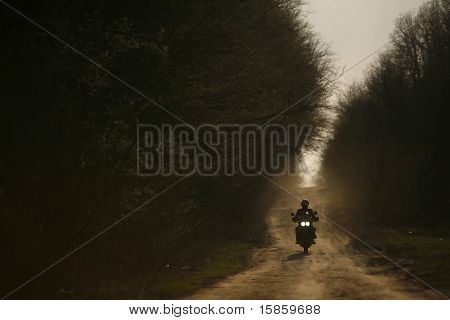 Motorcykel silhuet