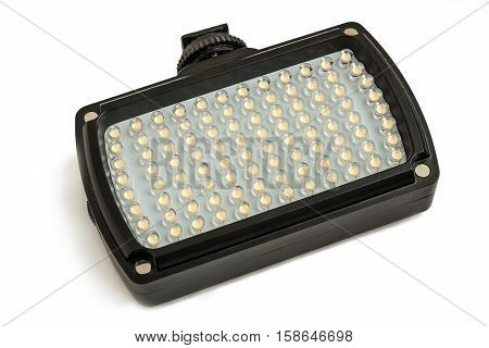 Rectangular LED Flashlight isolated on white background