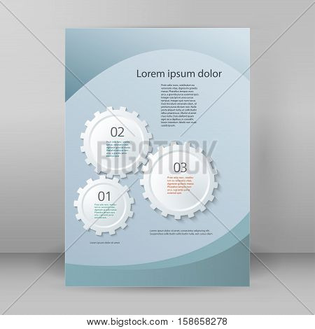 Technology abstract design element on white background. Vector illustration eps 10. Can use for business brochure layout web banner design coverpage magazine flyer template advertising booklet