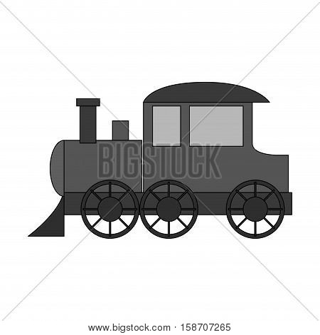 Train toy icon. Childhood play game and object theme. Isolated design. Vector illustration