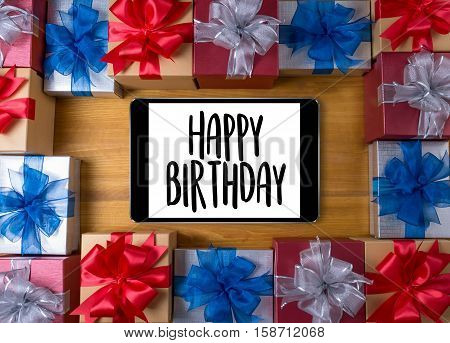 Happy Birthday  Celebration Congratulation Party  Hbd Birthday Greeting Card , Very Happy Happy Birt