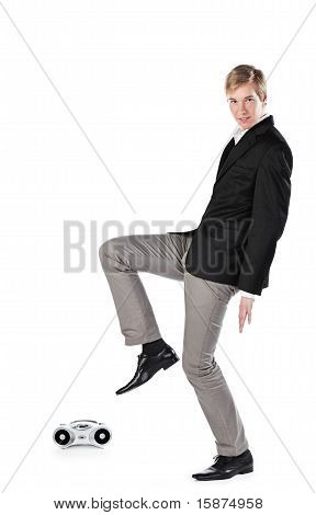 Dancing young man