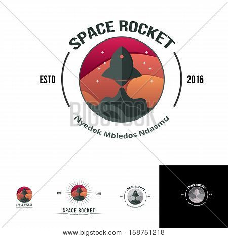 space rocket logo suitable for any modern business area, start up, modern, young, booster, online or fast business things