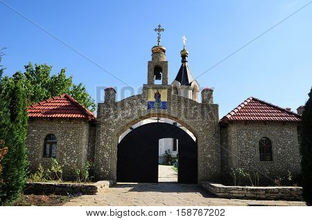 Christian Orthodox church in Old Orhei Moldova. located 60 km north-east of Chisinau on the river Raut.