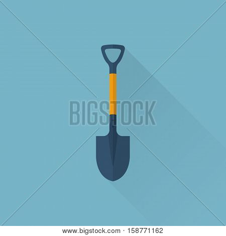 Shovel Icon Flat Design