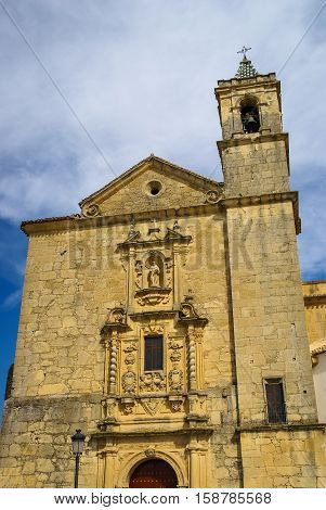 Beautiful Cityscape With A Church In Montefrio, Spain