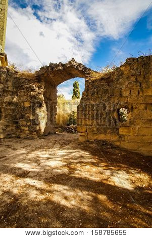 Castle Colomeras In Andalusia, Spain
