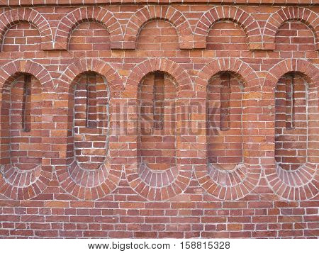 Old brick wall, background texture cement and stone