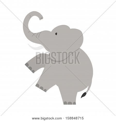 isolated elephant cartoon icon vector illustration graphic design