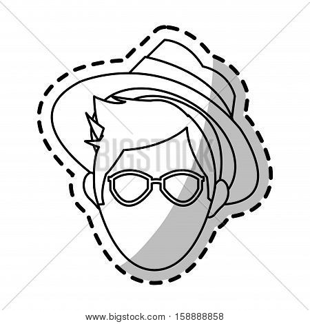 Toruist man icon. Travel trip vacation and tourism theme. Isolated design. Vector illustration