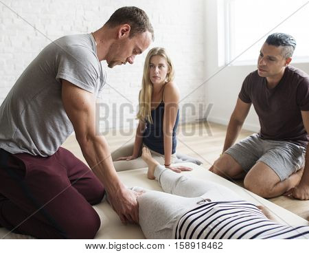 Health Wellness Massage Training Concept