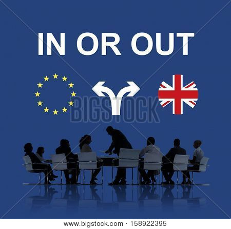 Brexit Bremain UK EU Referendum Concept