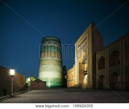 Oriental buildings of old city of Itchan Kala. Khiva, Uzbekistan