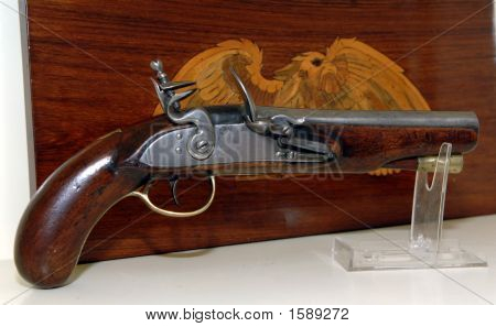Amerikaanse vroege flintlock pistool en 