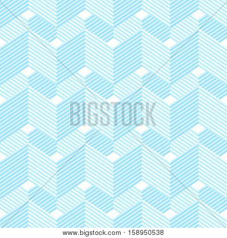Seamless Pattern With Waves And Zigzags.