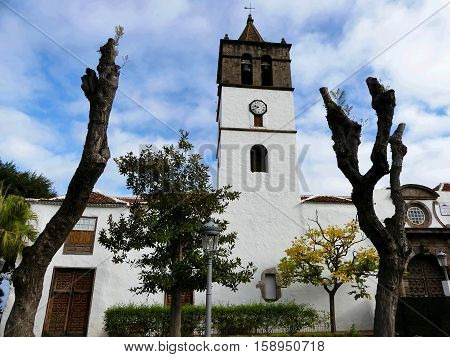 Icod de Los Vinos,church San Marcos,Tenerife island