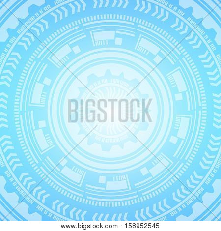 Abstract Background With Technology Elements.