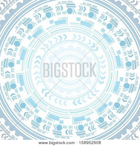 Technology Elements On A White Background.