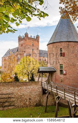 Tower of castle huis Bergh (Middle Ages) in 's Heerenberg in (Holland) The Netherlands