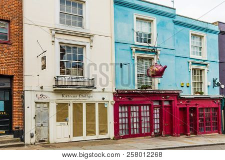 Notting Hilll London. August 2018. A View In Notting Hill In London
