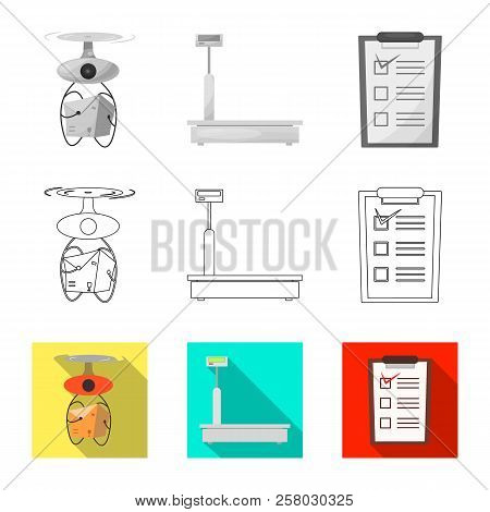 Vector Design Of Goods And Cargo Icon. Collection Of Goods And Warehouse Vector Icon For Stock.
