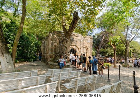 Ephesus,izmır,turkey-august 19,2018:the House Of The Virgin Mary (to Be The Last Residence Of Mary, 