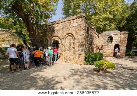 Ephesus,izmır,turkey-august 19,2018:the House Of The Virgin Mary (to Be The Last Residence Of Mary, 