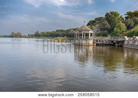 View Of Torre Del Lago Puccini, Pisa, Tuscany, Italy