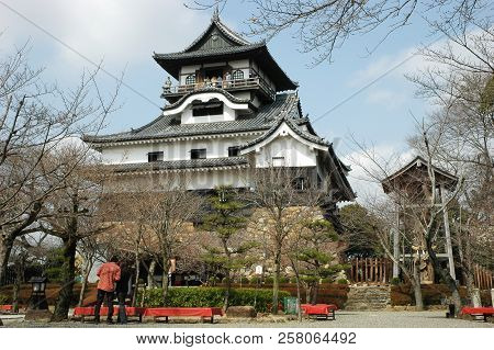 Inuyama, Japan-23 Apr, 2018: Inuyama Castle Is A Japanese Castle In The City Of Inuyama, Aichi Prefe