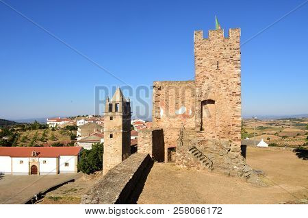 Tower And The Misericordia Church, Mogadoura, Tras Os Montes, Portugal