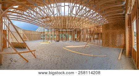 Wide Angle Of Building Interior Contstruction I