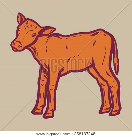 Veal Icon. Hand Drawn Illustration Of Veal Vector Icon For Web Design