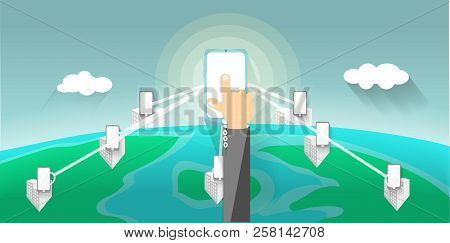 Touching By Hand, World News Online And The Distribution Of Business Through Mobile Phones Easily Wi