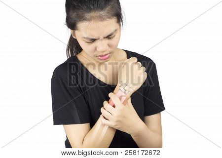 Wrist Bones Injury White Background Wrist Pain
