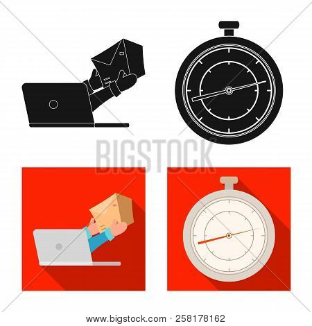 Vector Illustration Of Goods And Cargo Logo. Collection Of Goods And Warehouse Vector Icon For Stock