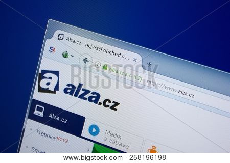 Ryazan, Russia - September 09, 2018: Homepage Of Alza Website On The Display Of Pc, Url - Alza.cz.