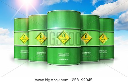 Creative Abstract Ecology, Alternative Sustainable Energy And Environment Protection Saving Business