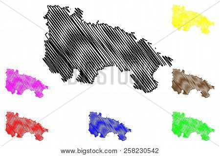 La Rioja (kingdom Of Spain, Autonomous Community) Map Vector Illustration, Scribble Sketch La Rioja 
