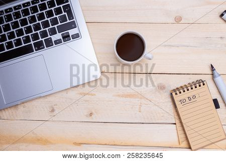Man Holds In Hand A Note Pad. To Do List. Goals Or Business Tricks And Tips. Task Manager Concept. N