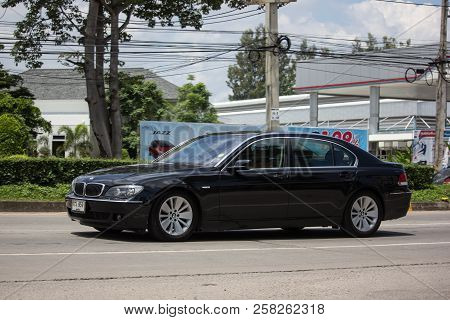 Chiangmai, Thailand - September 11 2018: Private Car. Bmw  730 Li. Photo At Road No.1001 About 8 Km 