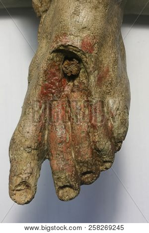 Restoration: Close Up. Conservation Of Paintings. Conservation Of Sculptures