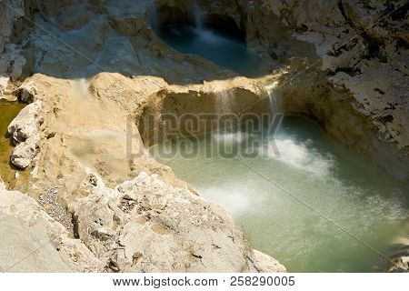 The River Mirna Near The Village Kotli In Istria In Croatia