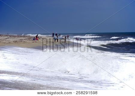 Seascape of the Caribbean Coast in Colombia, South America
