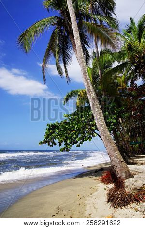 Seascape of the Caribbean Coast in Colombia, South America
